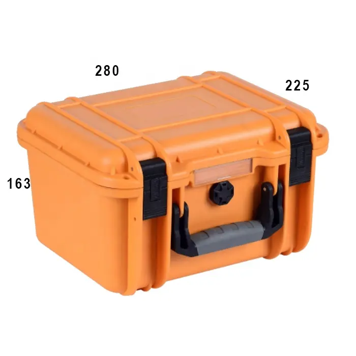 150x300x200 Custom IP67 waterproof abs hard plastic equipment Handle Foam Eva Case