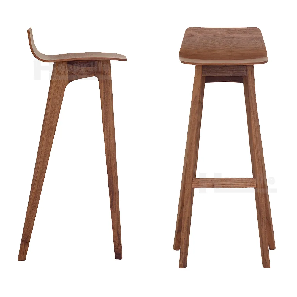 Muebles de bar de diseño único, silla de bar de madera americana de alta calidad