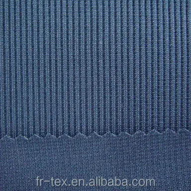 Tissu côtelé 91% polyester, élastique, 2x2mm, 9% élasthanne, pour ourlet pour col manchette