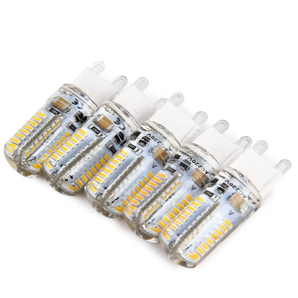 230V 3W 3014SMD Lumière led ampoules G9 Silicone led g9 ampoule remplacement 40w halogène