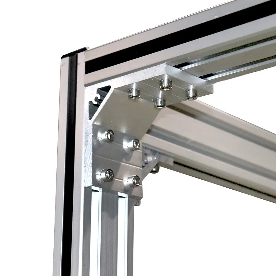 Kantoorpartitie Aluminium Profielen Industrieel Frame Aluminium Profiel 8080 Industriële Aluminium Extrusieprofielen