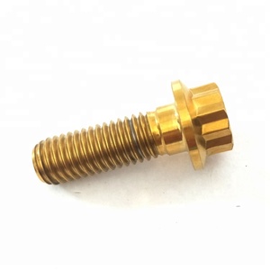 Gr5 M6 M8 <span class=keywords><strong>M10</strong></span>チタン12ポイントフランジボルト