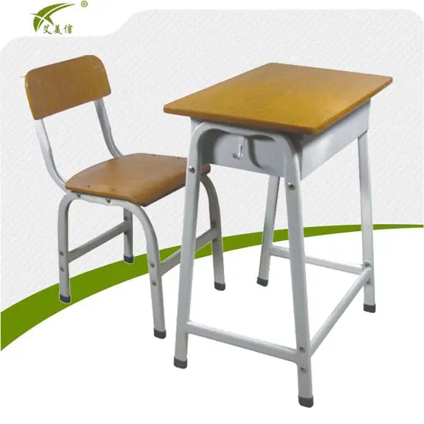 Bureau d'école utilisé de style chinois, chaise de bureau pour enfants, pour université, en vente