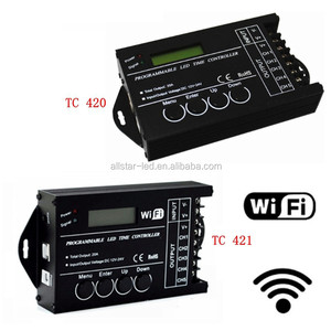 Ha condotto Il Regolatore TC420 TC421 wifi Led Tempo Programmabile PC Ha Condotto Il Regolatore RGB PC Dimmer 5 Canali DC12V24V per la Striscia del Led