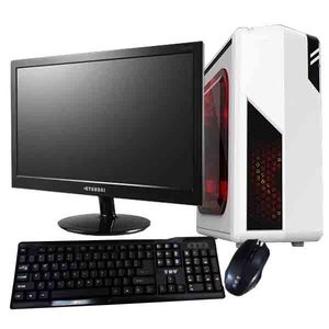 Computadora de escritorio barata montar blanco ordenador personal de escritorio
