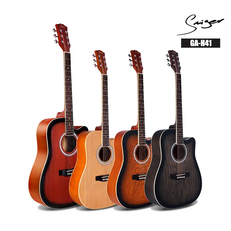 Guitarra acústica popular, fabricante Guangzhou, para principiantes