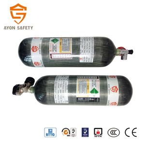 PCP Airsoft Paintball SCUBA Diving Application High Pressure <strong>HPA</strong> 9L <strong>4500psi</strong> Carbon Fiber Cylinder-Ayonsafety