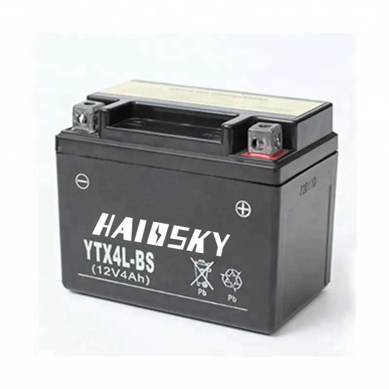 Haissky YTX4L-BS 12v 4ah for suzuki burgman 650 dry charged motorcycle battery