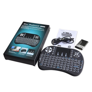 Rii-miniteclado inalámbrico i8 2,4G, periférico Fly Air Mouse para dispositivos Android de Google con multitoque hasta 15 metros