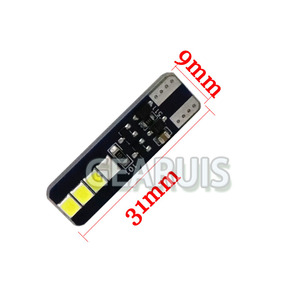 חדש T10 <span class=keywords><strong>W5W</strong></span> 0.5 W 2835 8 SMD כחול כדי לבן כפולה צבע סמן מנורת 12 V 168 194 501 צד טריז חניה הנורה אוטומטי לאדה קאיה