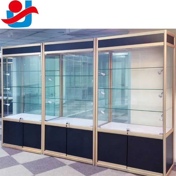 Offre Spéciale centre commercial utilisé argent articulable de cadre de mur en verre conception de vitrine avec éclairage