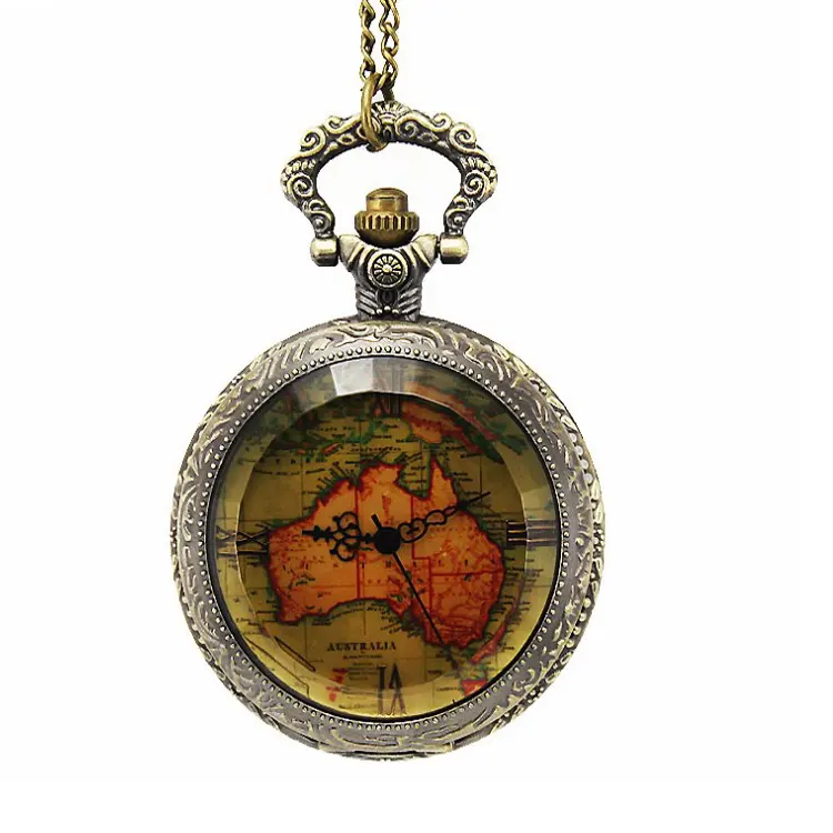 Montre de poche Vintage à Quartz en Bronze Antique, pendentif de poche moderne, vente directe d'usine, nouveau