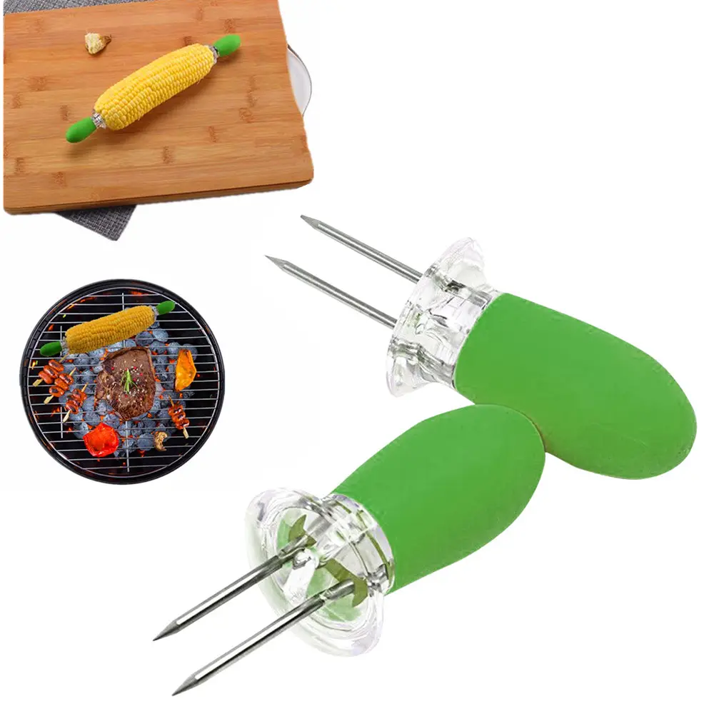 8 pc Mini Taille BARBECUE Maïs Fourches Brochettes Bâtons En Plastique De Maïs Titulaires