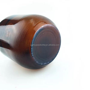Amber 3L 2L 1 galon 1/2 galon cam şarap sürahi growler bira cam sürahi vida kapağı ile - Product Image 3
