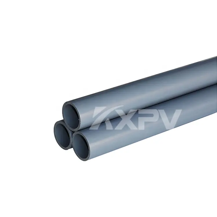 PN16, precio barato, tubo de conducto de CPVC de plástico, Color gris y negro, 20mm, 25mm, 110mm