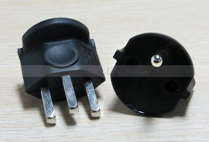 Black White 250V 16A EU <strong>Germany</strong> to Swiss Switzerland Plug Adapter