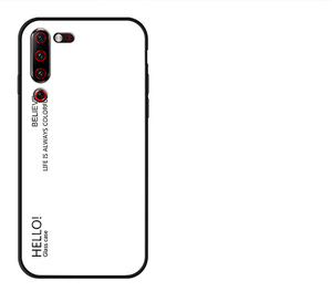 עבור Lenovo Z6 פרו פשוט מקרה קשה מזג זכוכית שיפוע מגן כריכה אחורית מקרה עבור Lenovo Z6Pro טלפון פגז