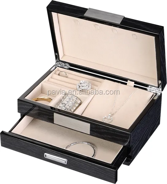 PJ629A Guangzhou производство деревянных подарочных коробок для ювелирных изделий в продаже