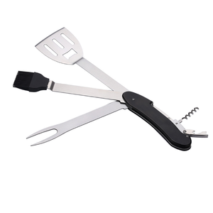 BBQ Multitool Multifunction Barbecue <strong>Grill</strong> Accessories <strong>Foldable</strong> Detachable <strong>Tool</strong> Set Kit 5 in 1 BBQ <strong>Tool</strong> - Product Image 1