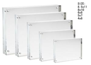 Custom Clear Acrylic Magnetic Photo Picture <strong>Frame</strong> Strong <strong>11x17</strong> 8.5x11 8x10 6x8 5x7 4x6 Inches Sizes - Product Image 5