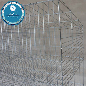 Verzinkte 3-Lagen-Kaninchenkäfige Fütterung trink system Guangzhou Factory-Wire Cloth Welded Mesh Technique Screen Application