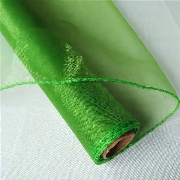 Verde Borda De Costura Organza Rolo de Tule/Rendas