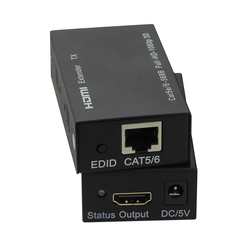 196ft HDMI Extender 60m over single cat5E/6 Extend HDMI Extensor Support HD 1080p 3D With Transmitter and Receiver