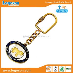 איכות מזכרות אפוקסי פלמינגו ספינינג Keyring מתכת מדינת פלורידה Keychain עבור מרובה מפתחות