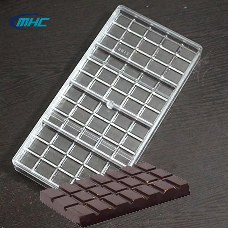 MHC Wholesale Chocolate Mold Food Grade Homemade Moldes de Silicona Para 3D Candy Custom Polycarbonate Chocolate Mold