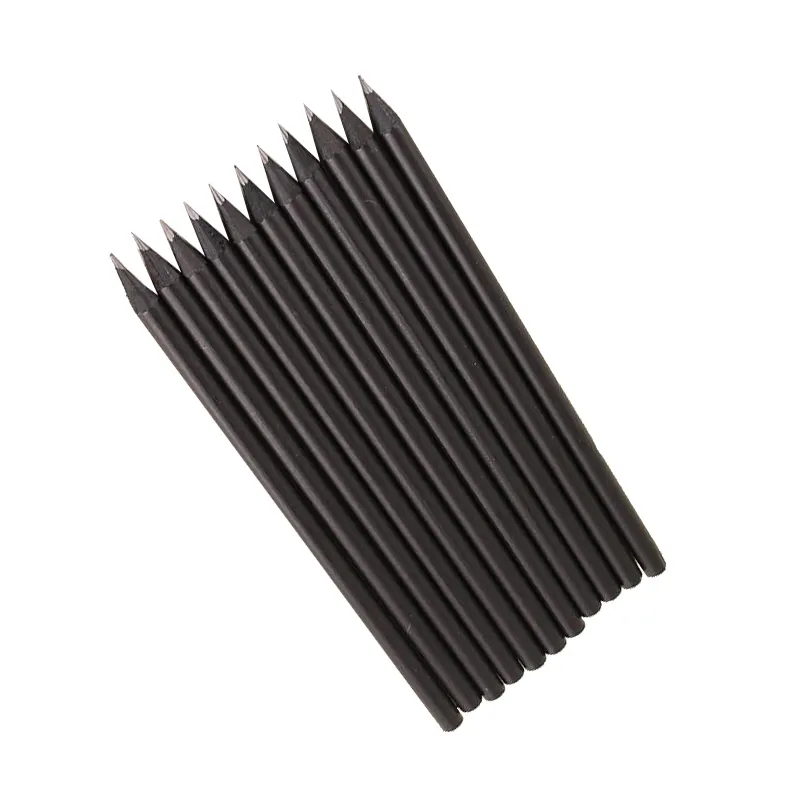 7 بوصة معيار خشب أسود قلم رصاص دون ممحاة القياسية خشب أسود أقلام في السائبة