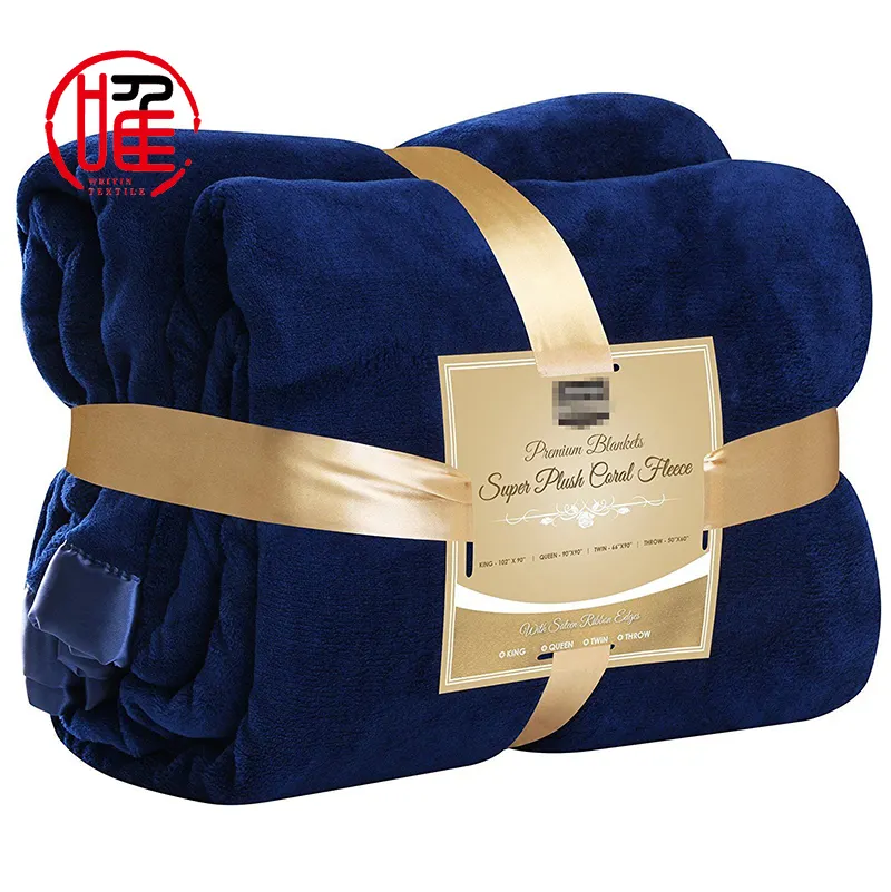 Vente en gros de haute qualité luxe Extra Super doux Double hiver mouton épaississement laine Sherpa couverture flanelle couvertures