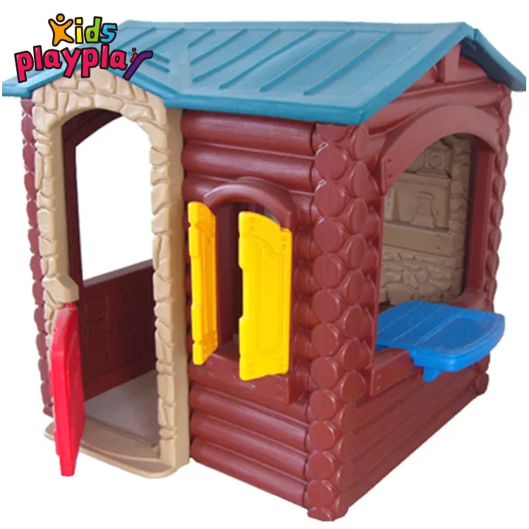 Casa de jogos infantil, equipamento de jogo ao ar livre de plástico
