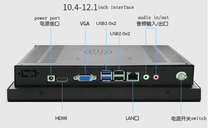 10.4インチベイトレイルJ1900J4125 J6412抵抗膜方式タッチスクリーン機能を備えたデュアルLANポートを備えたシングルボードタッチスクリーンコンピューター - Product Image 5