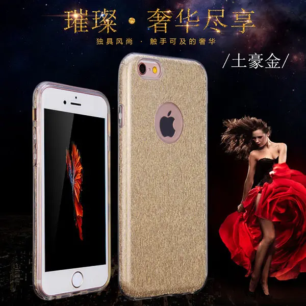 Ốp Lưng Điện Thoại 3 Trong 1 Bằng Nhựa PC Cứng Trong Suốt + Bột Đèn Flash Cho iPhone 6S Plus I Phone 6S 7 8 Plus X/XS XR 11 12 13 14 Pr