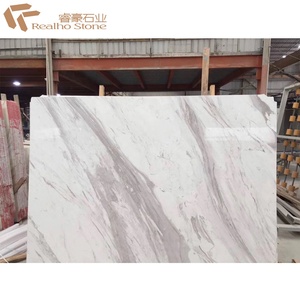 White Color Slab Price Bookmatched Volakas <strong>Marble</strong> - Product Image 5