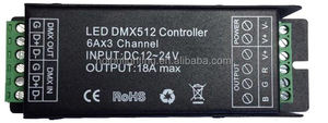 12V 24V 3CH DMX512 светодиодный DMX декодер RGB легкий DMX светодиодный контроллер - Product Image 3