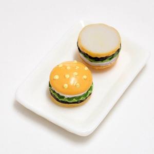 Sıcak satış sevimli Hamburger Flatback reçine takılar DIY el yapımı el sanatları aksesuarları oyuncaklar - Product Image 2