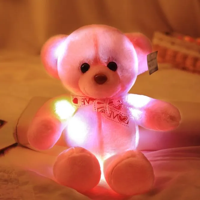2021 Wholesales lighting plush led teddy bear from China