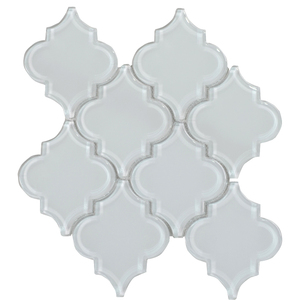 Setina castel mexico tàu điện ngầm backsplash siêu trắng <span class=keywords><strong>crackle</strong></span> <span class=keywords><strong>glass</strong></span> arabesque gạch - Product Image 2
