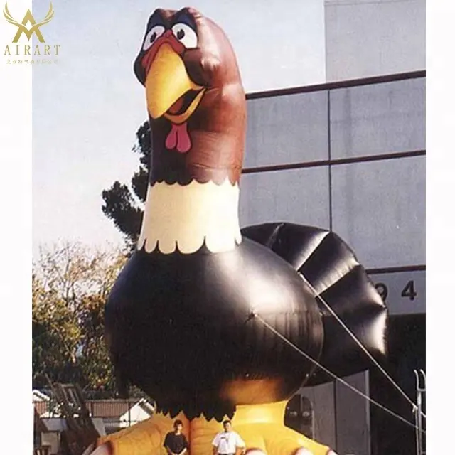 giant vivid animation inflatable turkey/Ostrich/Quail mascot model for 2018 best sale