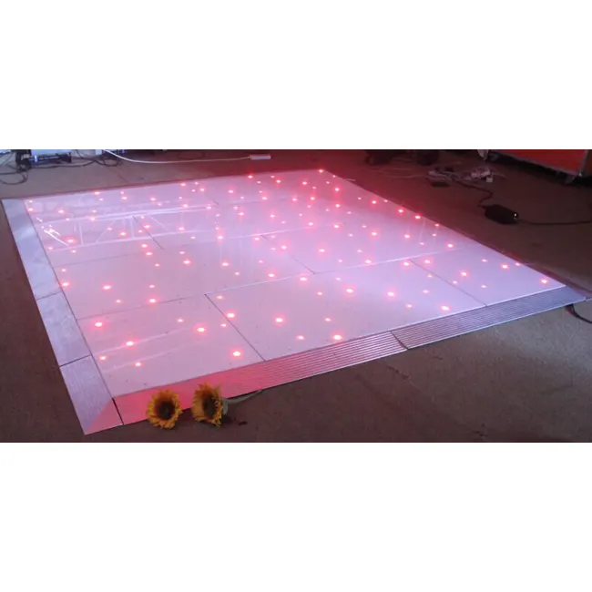 Inalámbrico RGB led pista de baile/portátil de piso de baile boda luz para venta