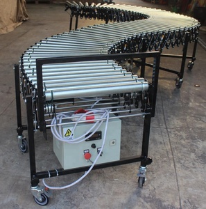 Cinta transportadora motorizada de larga distancia, rodillo extensible, contenedor de carga y descarga - Product Image 2