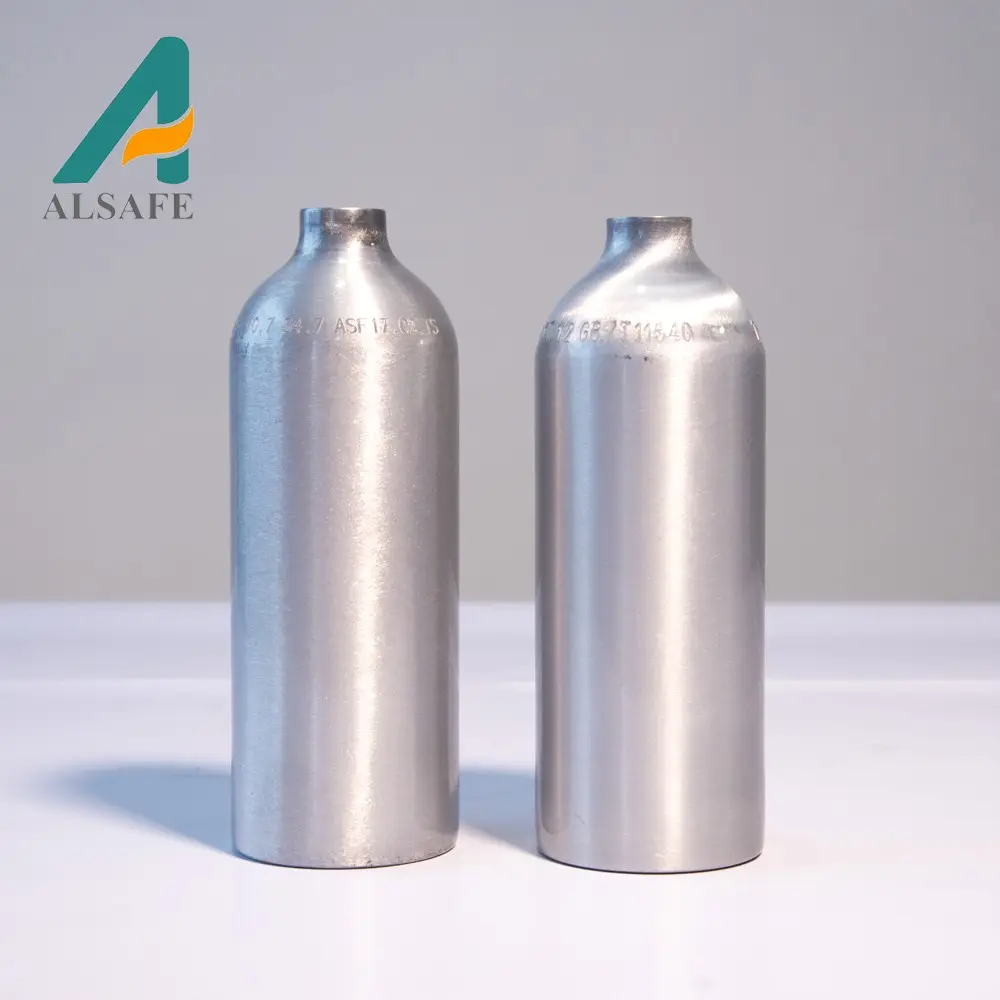 Factory price argon gas cylinder aluminum co2 bottles 99.999% industrial welding mixed