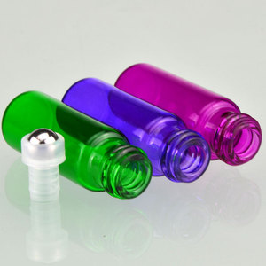 ホットセールカラー空エッセンシャルオイルローラーボトル1ml 2ml <span class=keywords><strong>3ml</strong></span> 5ml 10mlミニ琥珀色香水ガラスロールキャップ付きボトル