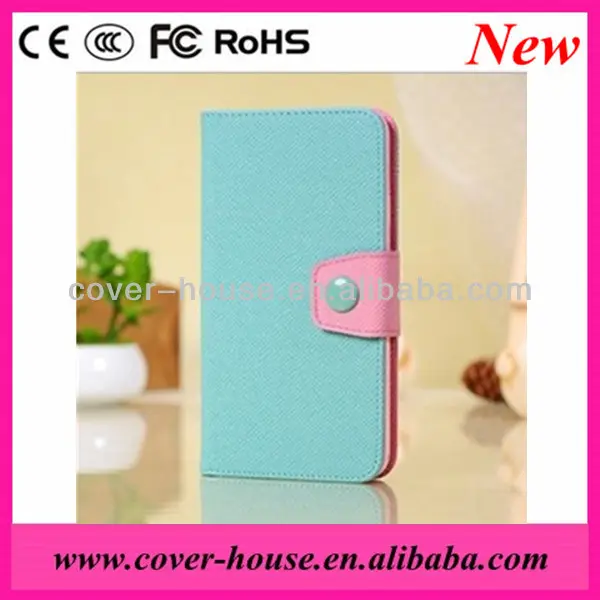 2014 Hot selling design Different color leather wallet case for Samsung Galaxy S5