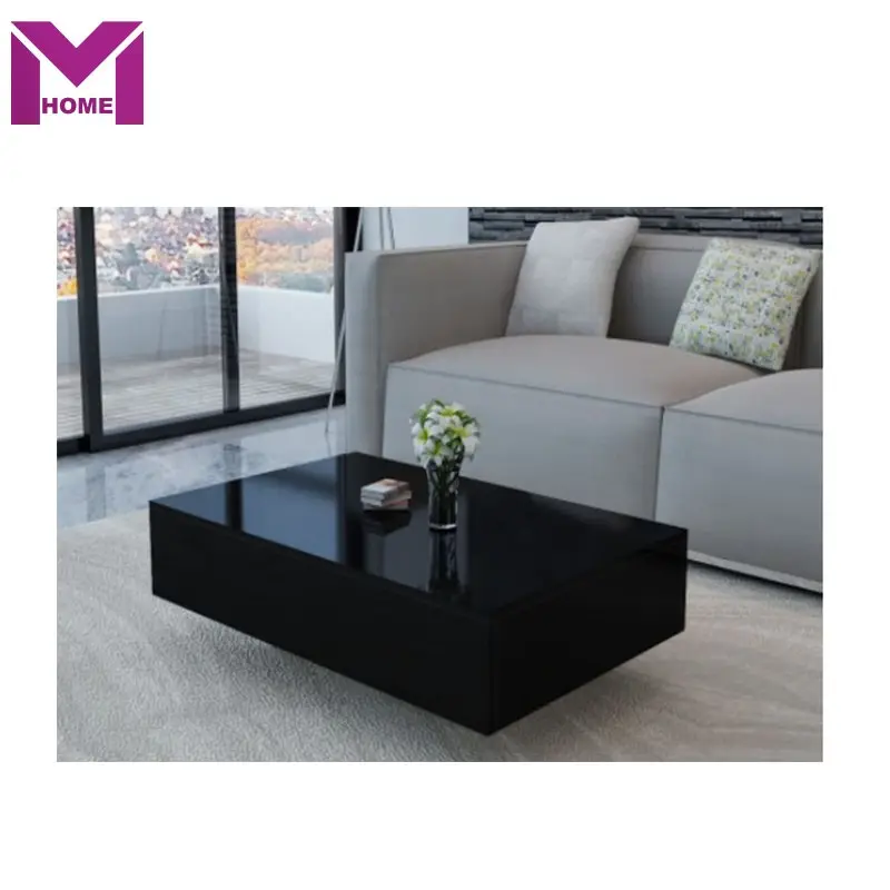 Mesa de centro de madera de melamina, moderna, para sala de estar, nuevo diseño