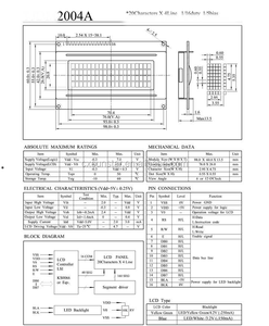 Caratteri LCD 20x4 display LCD modulo/5 V blu 2004 modulo LCD - Product Image 5