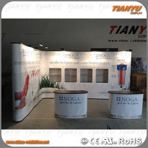 天宇Pvc弹出式展台展台展示面板展示，带产品窗和迷人的照明 - Product Image 4