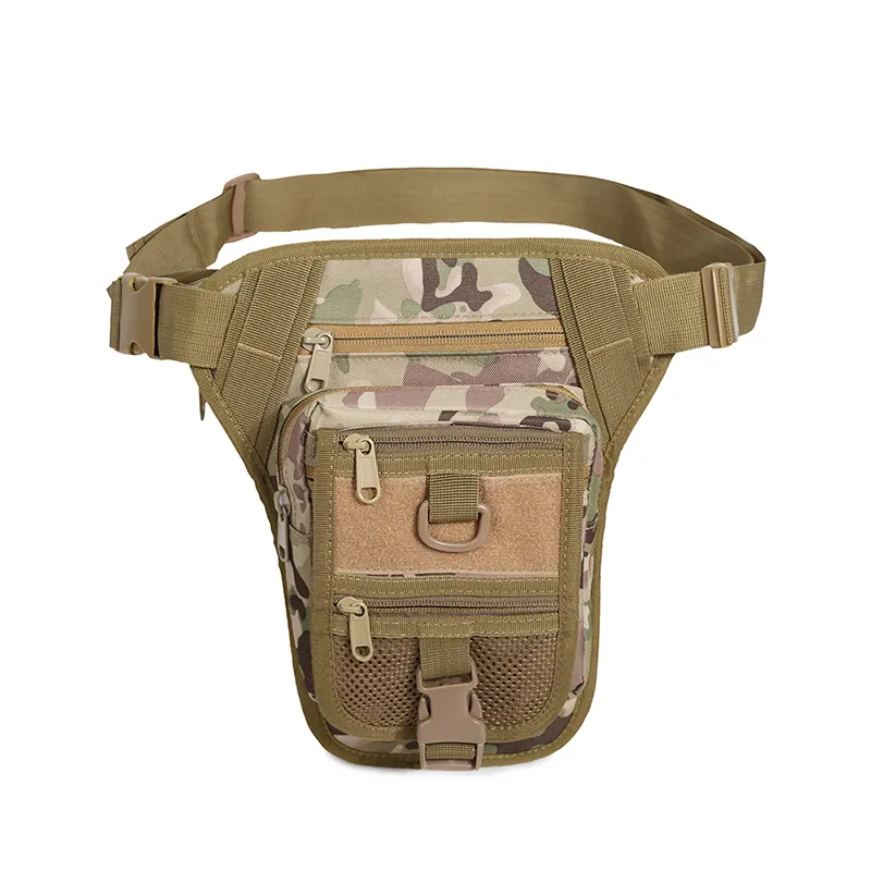 Fashion Men Military Tactical Thigh Bag Utility Waist Pack Pouch Adjustable Hiking Male Waist Hip Tactical Leg Bag