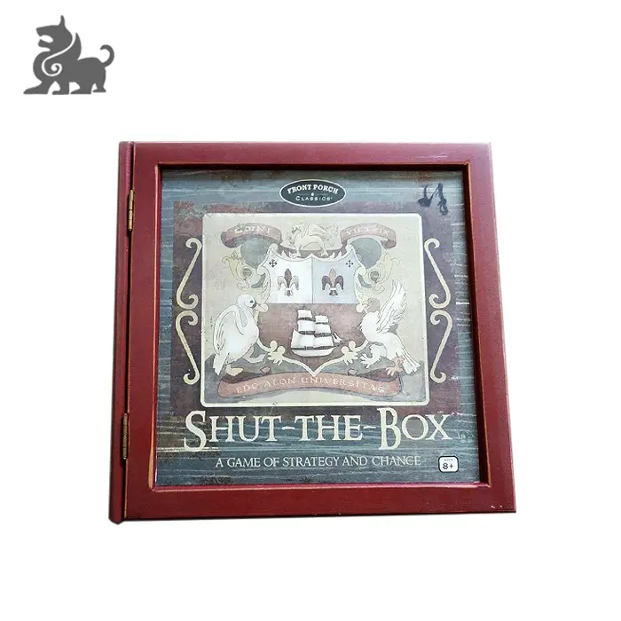 Shut The Box Handmade木製ボードゲームカード